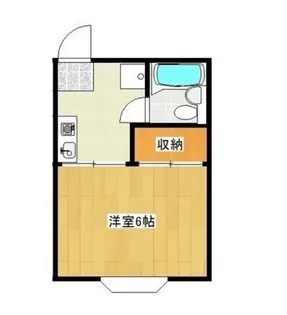 ハープハイツA【1階】の間取り