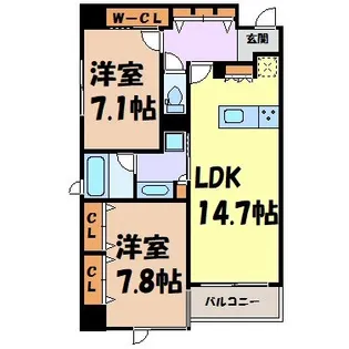 AREX丸の内【12階】の間取り