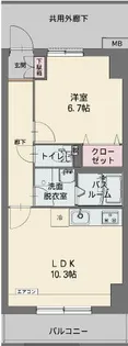 コルディエラ【7階】の間取り