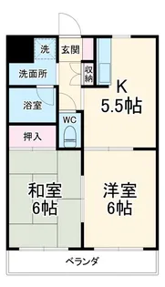 ルミエール根岸【3階】の間取り