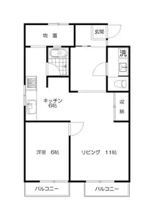 サンハイツ【2階】の間取り