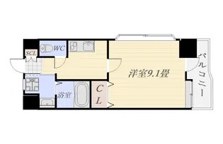 アンソレイユ桂【3階】の間取り