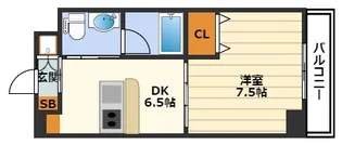 アプリーレ梅田東【7階】の間取り