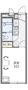 レオパレスサスジュウ II【2階】の間取り