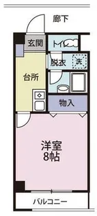 ピースタウンフロンティア【1階】の間取り