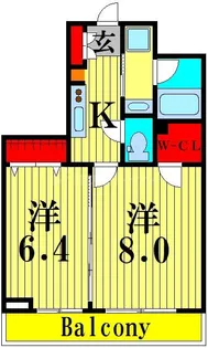 ドゥーエ東十条【2階】の間取り
