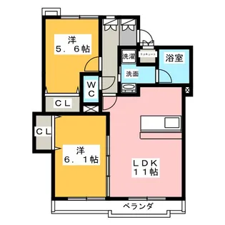 C’s瑞穂日向【1階】の間取り