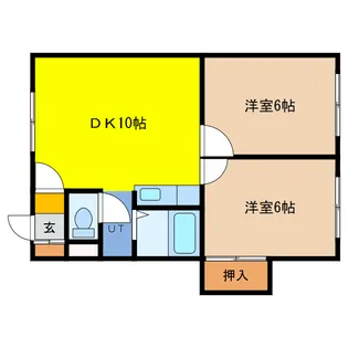 サンシャイン15【2階】の間取り