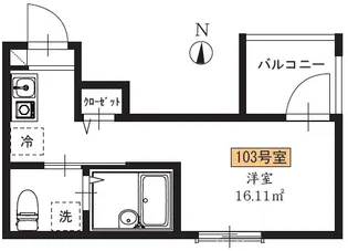 メルディア西新小岩5丁目【1階】の間取り
