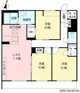 グレースガーデン田井島【1階】の間取り