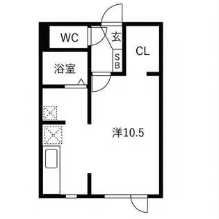 SATOMI STAY I【1階】の間取り