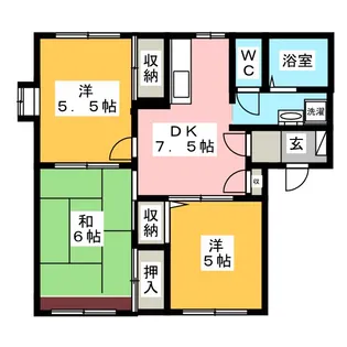 サニータカノ【1階】の間取り