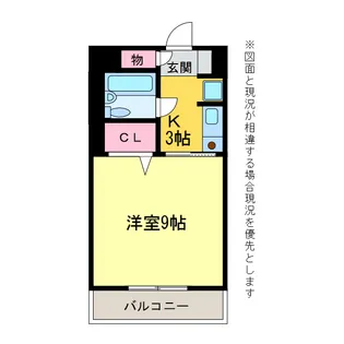 ヴィラージュ ミュゲ【2階】の間取り