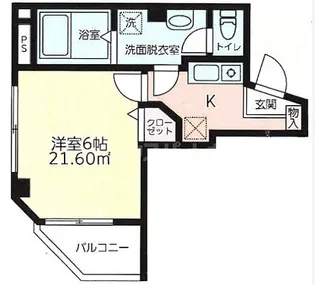 ピノシャルレ森下【1階】の間取り