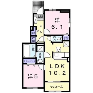 レジデンス小山 I【1階】の間取り