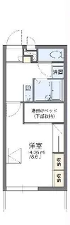 レオパレスシエル エトワール【1階】の間取り