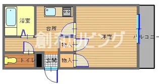 コーポロアール【5階】の間取り