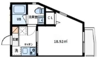 EXENTIA-NISHIARAI【1階】の間取り