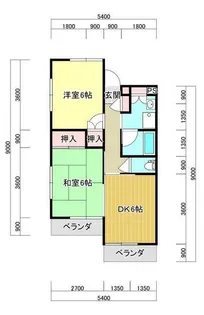 谷中ハイツ【1階】の間取り