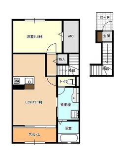プライム【2階】の間取り