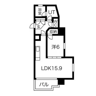 ベルファース緑地公園【7階】の間取り