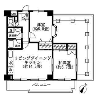 グレイスコート【5階】の間取り