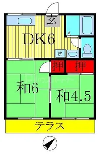 ファミーユ篠原【2階】の間取り