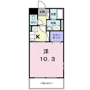 ボナール新中町【1階】の間取り