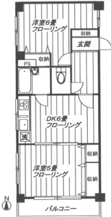 新和マンション【4階】の間取り