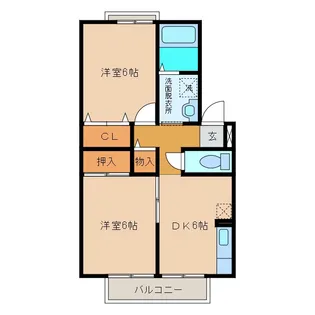 メゾンフロレアル【1階】の間取り