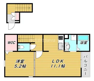 メゾンドリックIII【2階】の間取り