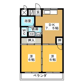 コーポミカド【2階】の間取り