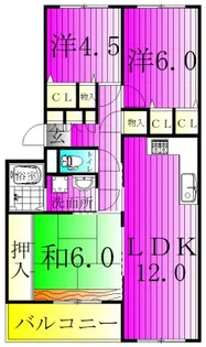 INOVE松戸六高台 B【2階】の間取り