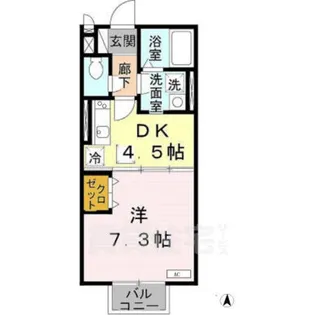 ステラ西大寺【1階】の間取り