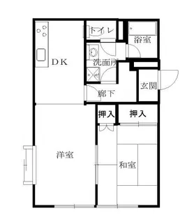 テラスコート鈴木【1階】の間取り