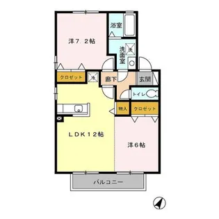 リビングタウン浅川 C棟【2階】の間取り