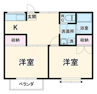 ベルレーヌ鷺沼【2階】の間取り