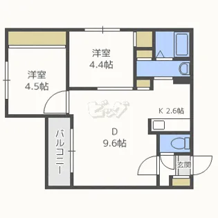La Vita澄川(ラヴィータ澄川)【2階】の間取り