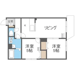 クラリス菊水II【4階】の間取り