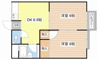 ハイグレード本篠【1階】の間取り