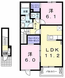 ラズベリー【2階】の間取り