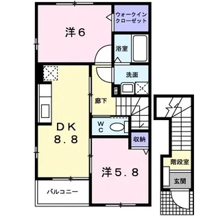 Alive it 刻 III【2階】の間取り