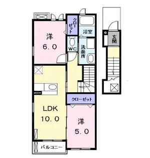 ベルメゾン都 V【2階】の間取り