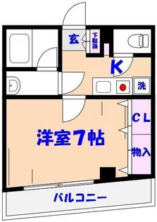 K.M BLDG (ケイエムビル)【6階】の間取り