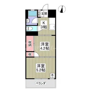 小菅ビルデンス【3階】の間取り