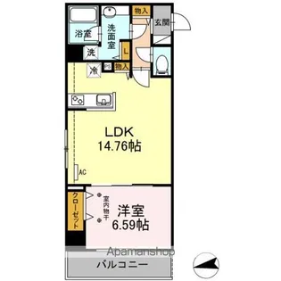ルミエール品川橋【2階】の間取り
