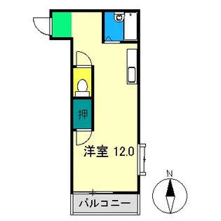 アゼリア南国【4階】の間取り