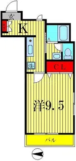APARUTOMANハクタ【1階】の間取り