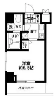 HF東日本橋レジデンス【4階】の間取り