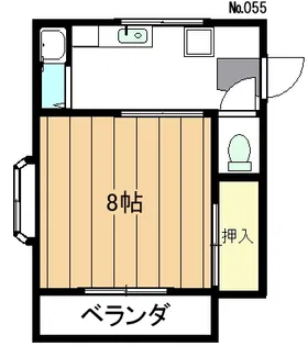 ハイマート山本【2階】の間取り